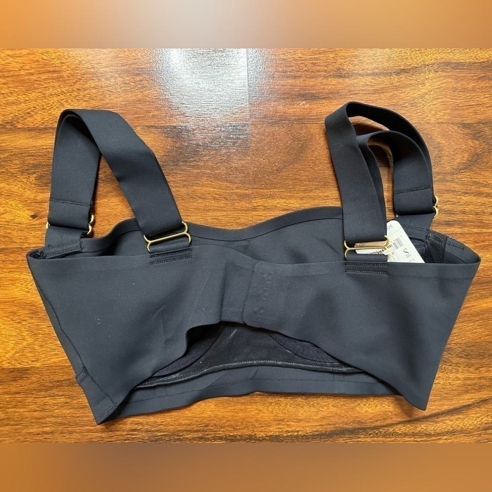 Free People Naomi Lace Longline Bralette Black NWT Brami Crop Top Small - Picture 4 of 4